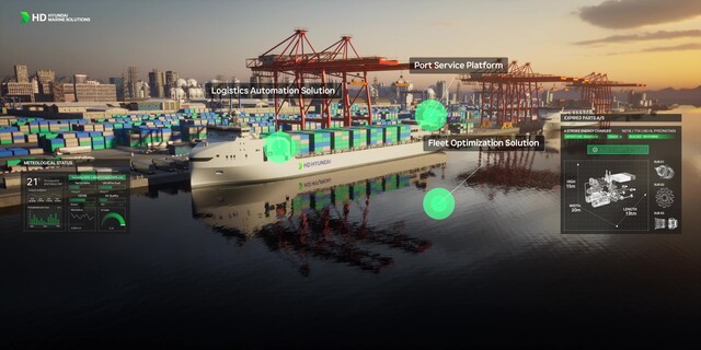 ▲ HD현대의 AI 기반 운항 솔루션 '오션와이즈' 이미지. ⓒHD현대