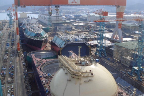 ▲ 미츠비시중공업 나가사키조선소 전경. ⓒ미츠비시중공업