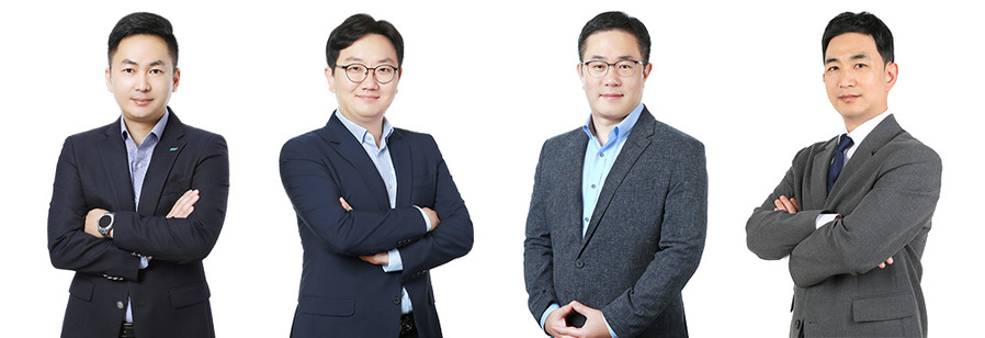 ▲ (좌측부터) BGF리테일 영업∙개발부문장 임민재 상무, 인사총무실장 장영식 상무, 4권역장 윤현수 상무, BGF 글로벌담당 우진용 상무 ⓒBGF리테일