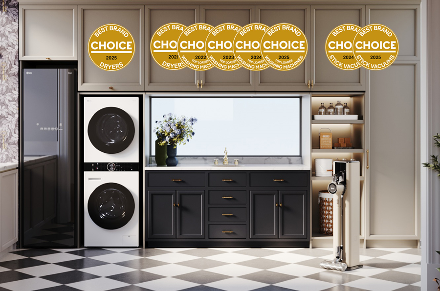 ▲ LG전자가 호주 대표 소비자 매체 '초이스(CHOICE)'의 올해 평가에서 TV와 주요 가전 부문을 휩쓸었다.ⓒLG전자