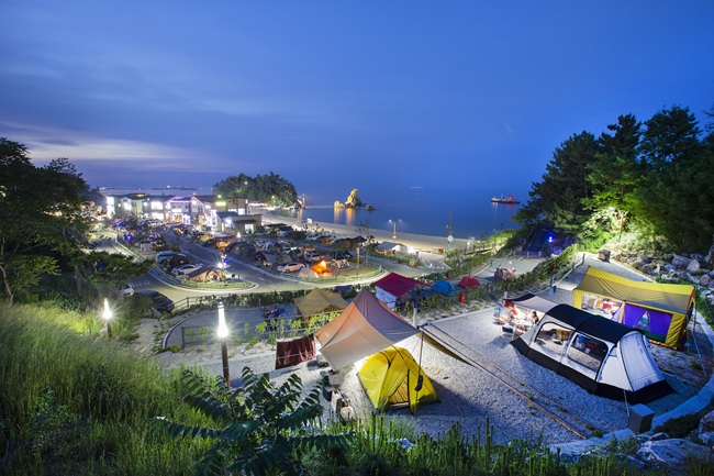 ▲ 추암오토캠핑장. ⓒ동해시