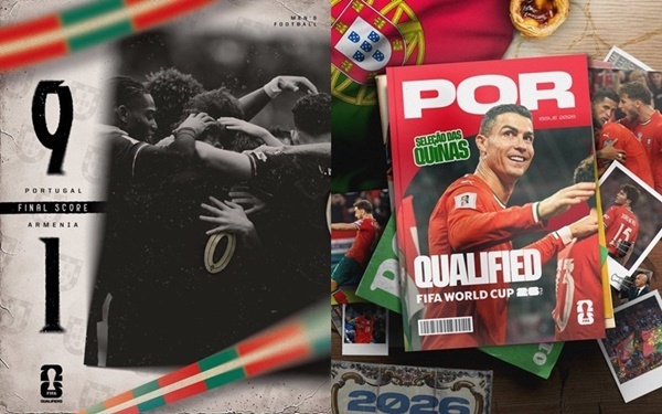 ▲ 포르투갈이 호날두가 결장한 가운데 9골 폭죽을 터뜨리며 북중미 월드컵 본선행을 확정했다.ⓒFIFA 제공