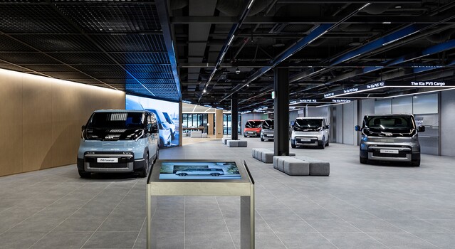 ▲ 기아 PBV 익스피리언스 센터 내부 전경. ⓒ기아