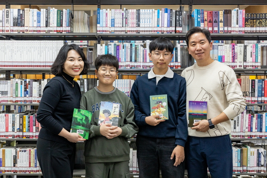 ▲ 경상북도 가족다독상을 받은 오미애씨 가족ⓒ