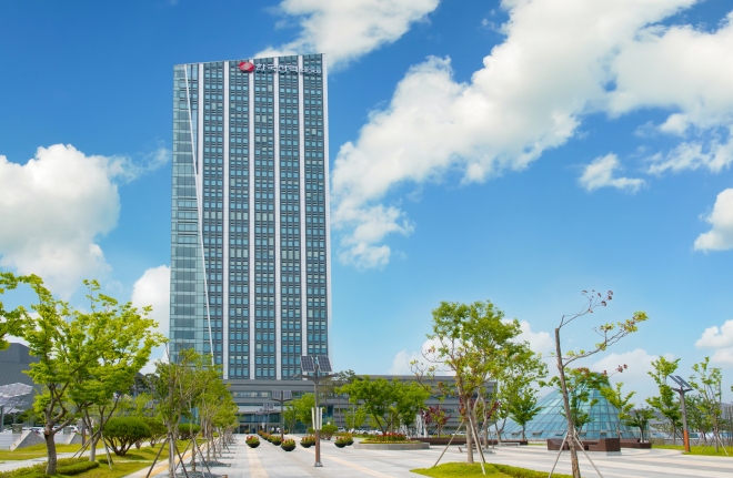 ▲ 전남 나주혁신도시에 들어선 한국전력 본사. ⓒ한전