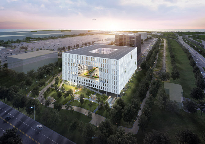 ▲ 인천공항 제2국제업무지역에 들어설 항공업무시설 조감도 ⓒ인천공항공사 제공