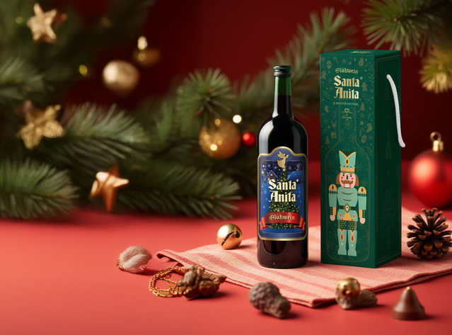 ▲ 레오나르드 커리쉬 산타 아니타 글루바인의 한정판 '호두까기 인형 글루바인' 패키지.ⓒ레뱅