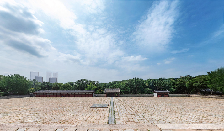 ▲ 서울시가 공개한 '세운4구역 개발 후 종묘 정전 상월대에서 바라본 경관' 시뮬레이션