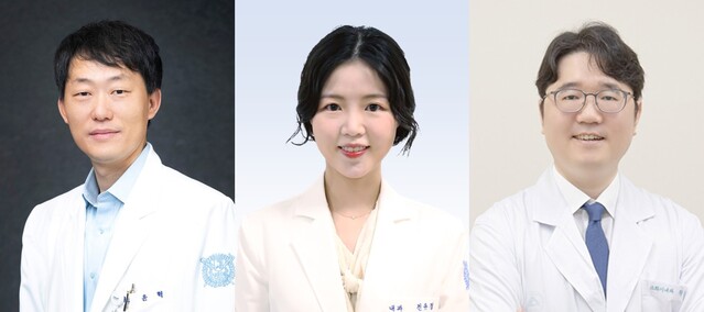 ▲ 분당서울대병원 소화기내과 윤혁, 전유경 교수, 서울아산병원 소화기내과 황성욱 교수. ⓒ분당서울대병원