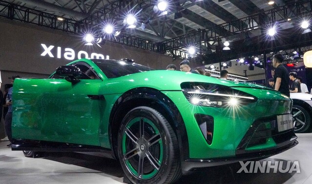 ▲ 샤오미가 출시한 자동차 YU7. 출처=신화ⓒ연합뉴스