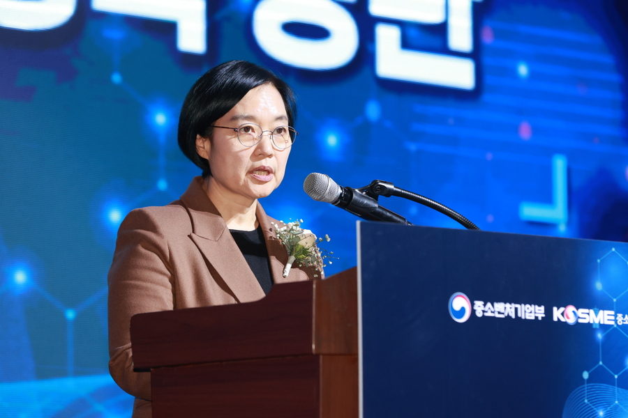 ▲ 한성숙 장관이 인사말을 하는 모습. ⓒ연합뉴스