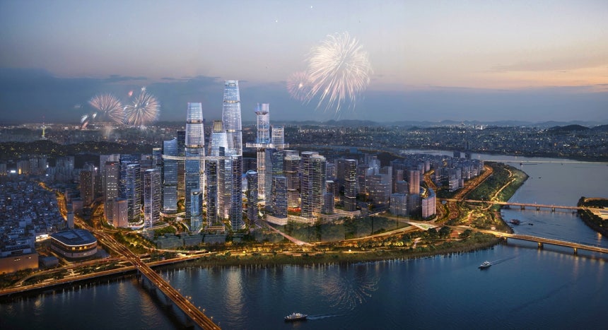 ▲ 용산국제업무지구 도시개발사업 조감도 ⓒ한국철도공사