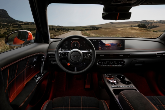 ▲ 제네시스 GV60 마그마 내부. ⓒ제네시스