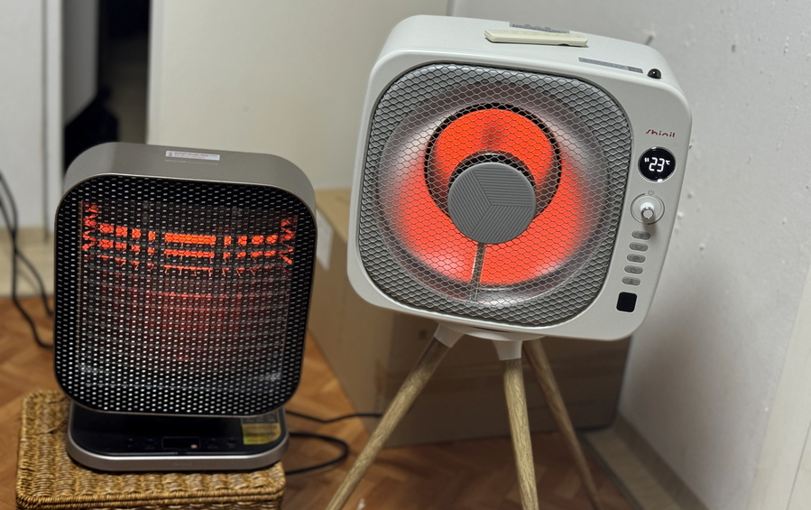 ▲ 기존에 사용하던 히터 제품과 비교해봤다. ⓒ김재홍 기자