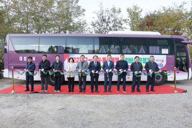 ▲ 8145번 세교2지구↔잠실·동서울 시외버스 개통식ⓒ오산시 제공