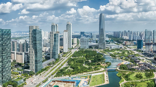 ▲ 인천 송도 재미동포타운이 들어선 송도국제도시 전경 ⓒ인천경제자유구역청 제공