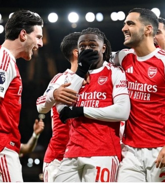 ▲ 에제가 해트트릭을 폭발시켰고, 아스널은 토트넘을 4-1로 완파했다.ⓒ아스널 제공