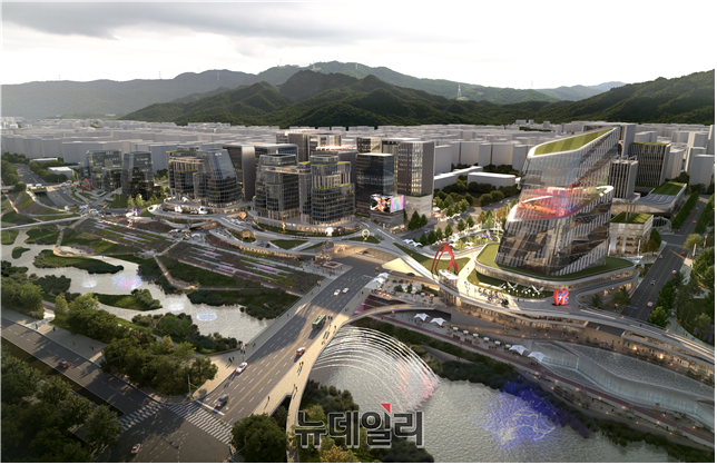 ▲ 중랑천에서 바라본 창동·상계 개발 복합용지 ⓒ서울시