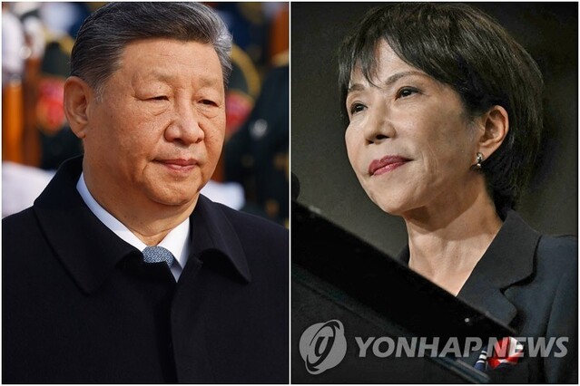 ▲ 시진핑 중국 국가주석과 다카이치 사나에 일본 총리. 출처=AP·AFPⓒ연합뉴스