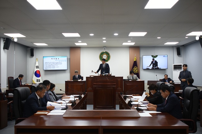 ▲ 본회의 모습. ⓒ평창군의회