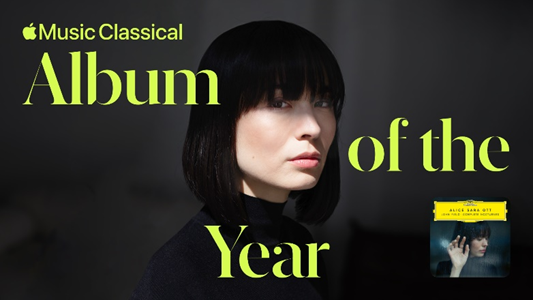 ▲ Apple Music Classical(애플 뮤직 클래시컬)이 2025년 '올해의 음반'으로 독일·일본계 피아니스트 알리스 사라 오트의 '존 필드: 녹턴 전'을 선정했다.ⓒApple Music Classica