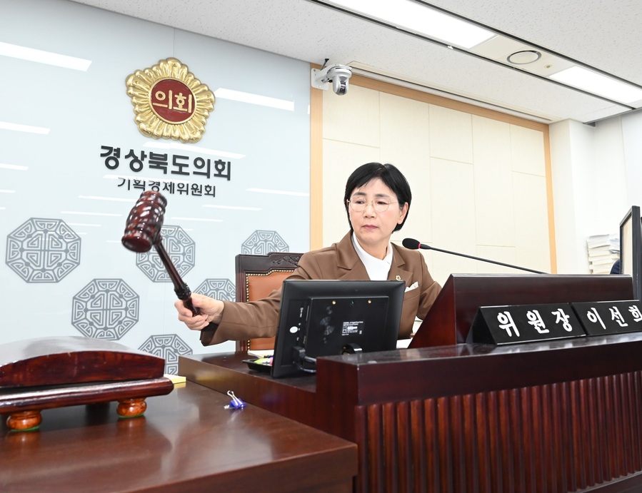▲ 경상북도의회 기획경제위원회(위원장 이선희)는 11월 24일 제359회 제2차 정례회 상임위원회를 개최해 대변인, 미래전략기획단, 경제혁신추진단, 환동해지역본부 에너지산업국(총무민원실, 환동해전략기획단 포함) 소관 2026년도 예산안 및 출연 동의안에 대해 심의했다.ⓒ경북도의회