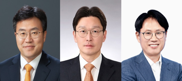 ▲ 오성용, 이상희, 이팔훈 삼성생명 부사장(왼쪽부터)ⓒ삼성생명