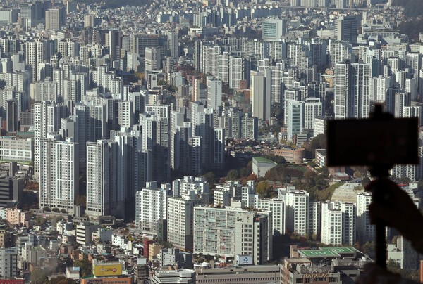 ▲ 서울 남산에서 바라본 시내 아파트. ⓒ연합뉴스