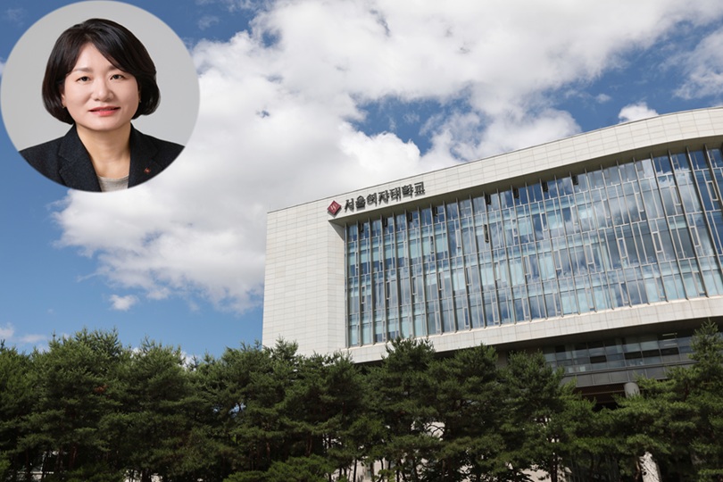 ▲ 서울여자대학교 전경. 좌측 상단은 이윤선 총장.ⓒ서울여대