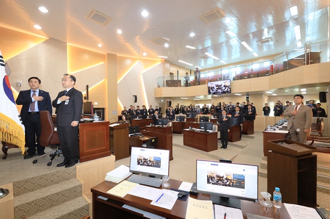 ▲ 삼척시의회가 27일 제268회 삼척시의회 제2차 정례회를 개회했다. ⓒ삼척시의회