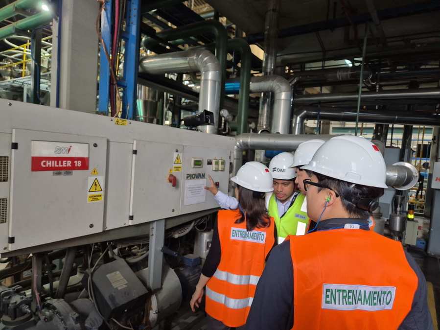 ▲ 한국에너지공단의 페루 기업(SMI Solutions) 에너지진단 수행 현장. ⓒ한국에너지공단