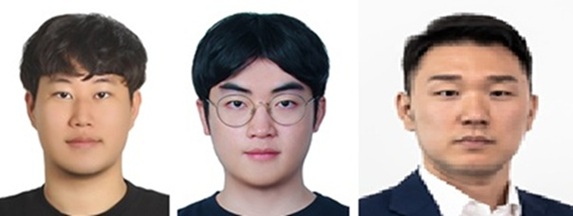 ▲ 한양대 연구팀. 왼쪽부터 진태원 연구원, 정희윤 연구원, 김영현 교수.ⓒ한양대