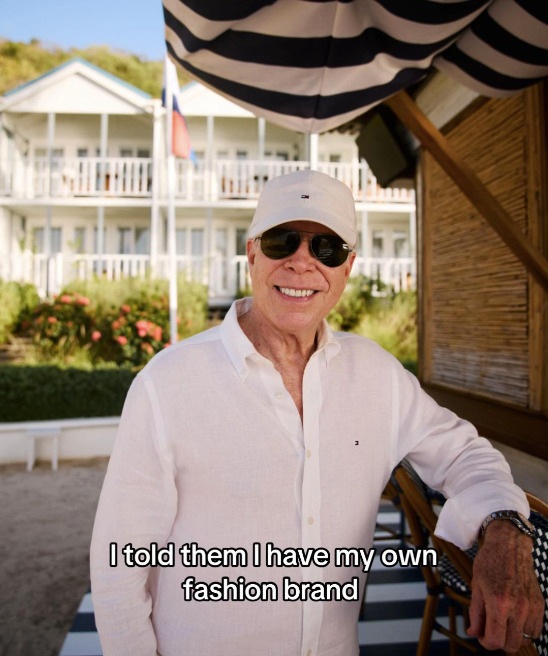 ▲ 타미 힐피거 창업주 토마스 힐피거. ⓒ타미힐피거 틱톡 계정 갈무리