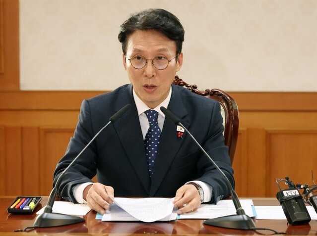 ▲ 김민석 국무총리가 28일 오후 서울 종로구 정부서울청사에서 열린 '국가첨단전략산업위원회'에서 발언을 하고 있다. ⓒ뉴시스