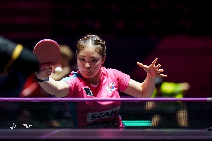 ▲ '탁구 전설' 유남규의 딸인 유예린이 2025 ITTF 세계청소년선수권대회 8강에 올랐다.ⓒITTF 제공