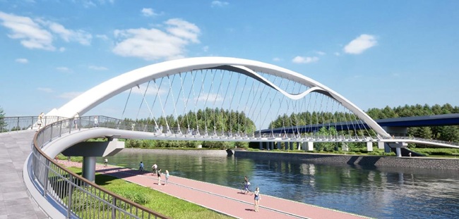 ▲ 인도교 조감도. ⓒ동해시