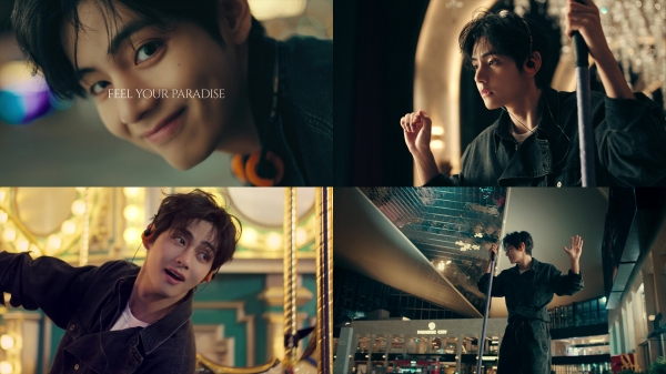 ▲ BTS 뷔 파라다이스 브랜드 영상 스틸컷ⓒ파라다이스그룹
