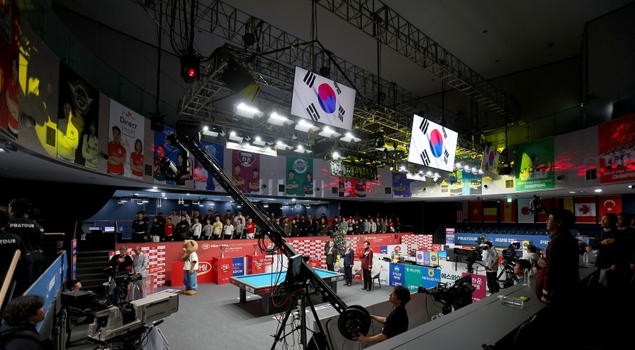 ▲ 시즌 8차 투어인 '하림 PBA-LPBA 챔피언십' 개막식이 열렸다.ⓒPBA 제공