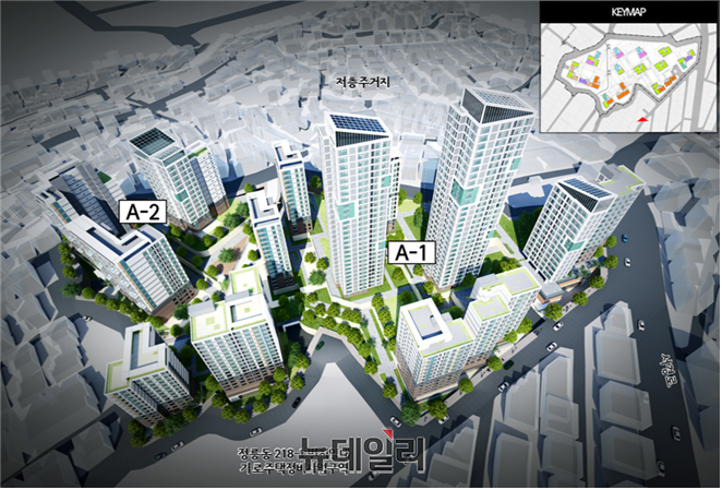 ▲ 성북구 정릉동 226-1번지 일대 모아타운 조감도 ⓒ서울시