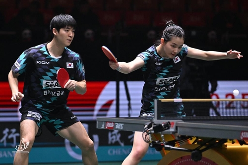 ▲ 한국 탁구가 2025 ITTF 혼성단체 월드컵에서 미국에 완승을 거두고 예선 1위로 8강에 올랐다.ⓒITTF 제공