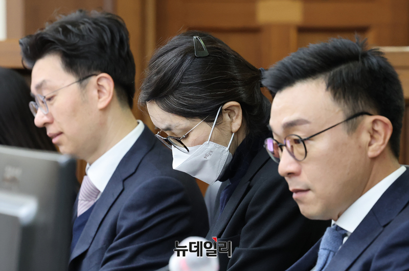 ▲ 재판 출석한 김건희 여사.ⓒ정상윤 기자