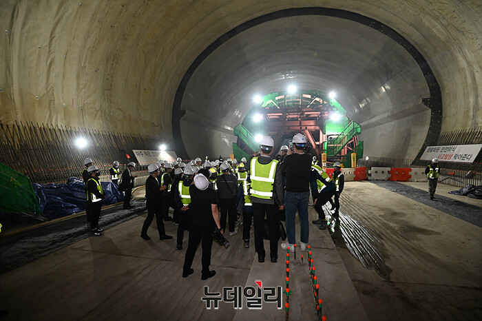 ▲ 수도권광역급행철도(GTX) 공사현장. ⓒ뉴데일리DB