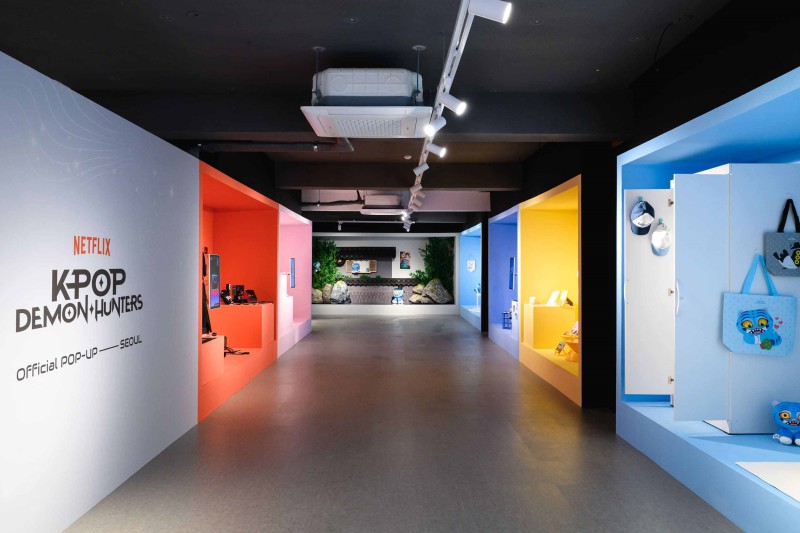 ▲ '케이팝 데몬 헌터스' 서울 팝업 현장.ⓒ비스테이지