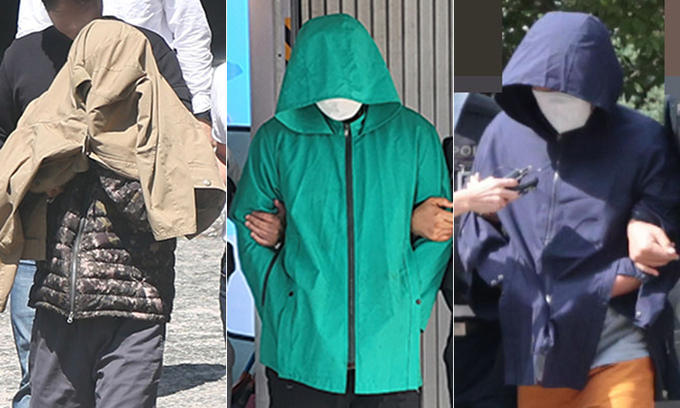 ▲ 태국 파타야 한국인 관광객 살해 혐의 일당 3명.ⓒ연합뉴스