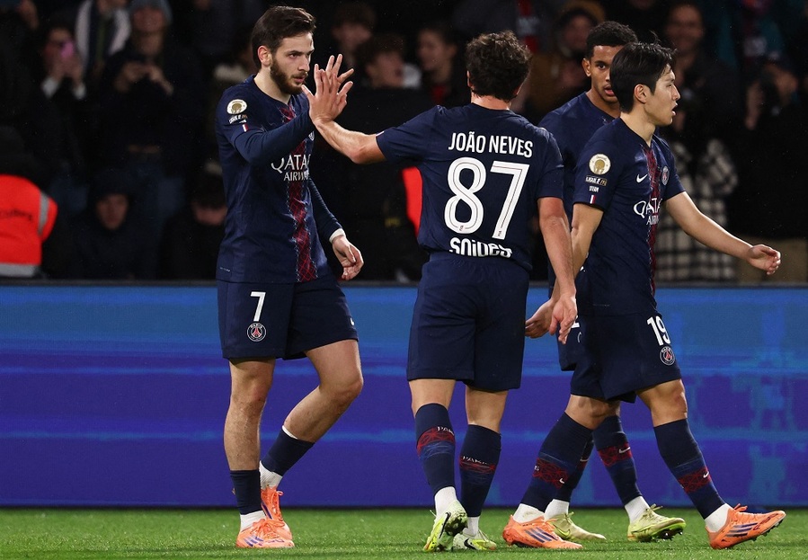 ▲ 이강인이 제로톱으로 나섰으나 골을 넣지 못했고, PSG는 5-0 대승을 챙겼다.ⓒ연합뉴스 제공