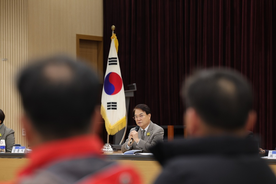 ▲ 간담회는 반시 산업 전반의 문제를 직접 듣고 실질적인 대책방안을 강구하기 위해 자리가 마련됐다.ⓒ청도군