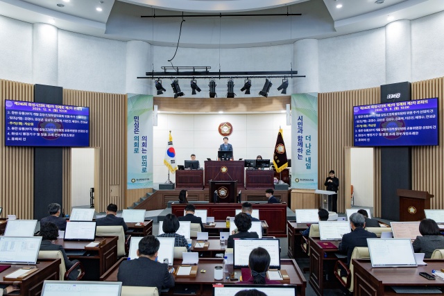 ▲ 본회장 전경ⓒ화성시의회 제공