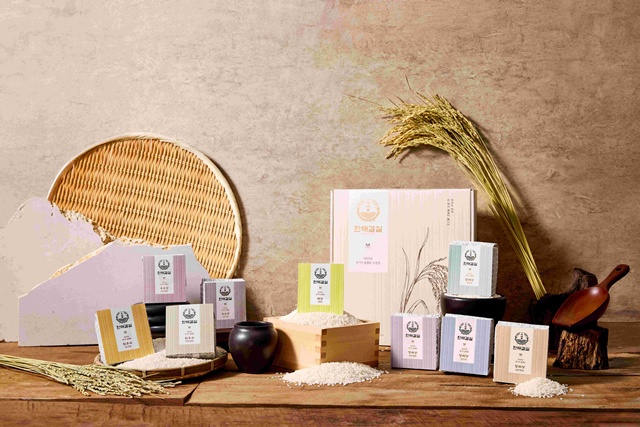 ▲ 프리미엄 쌀 패키지 '한해결실' 패키지. ⓒ경기도농업기술원 제공