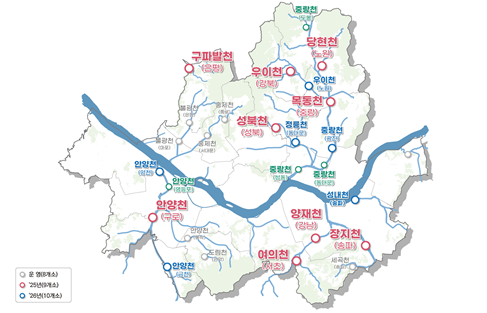 ▲ 서울 수변활력거점 추진 현황 ⓒ서울시