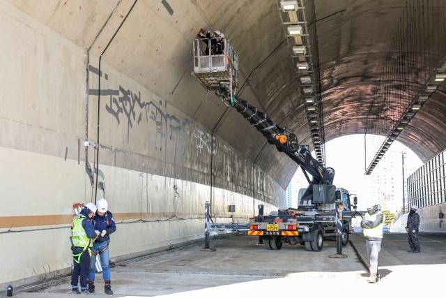 ▲ 동탄숲 생태터널 긴급안전조치 공사 현장ⓒ화성시 제공